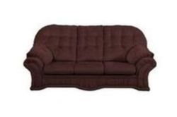 Hartlebury Large Fabric Sofa - Chocolate